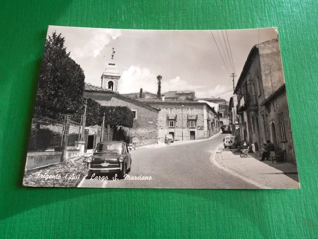Cartolina Frigento ( Avellino ) - Largo S. Marciano 1963
