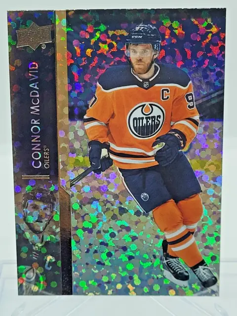 2021-22 Upper Deck Series 1 Connor McDavid Speckled Rainbow Foil #73