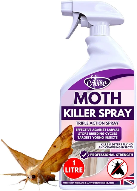 Aviro spray antitarme (1 litro) - Killer repellente falene ad azione rapida per carpe