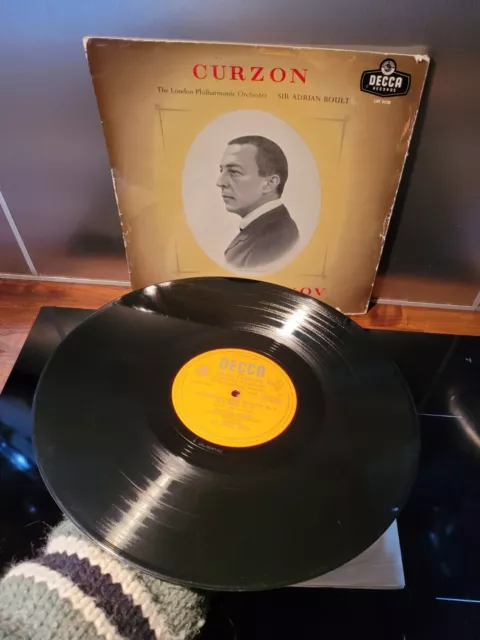 Curzon Boult Rachmaninov Piano Concerto No. 2 LXT 5178 Decca Mono 12" LP 1956 3