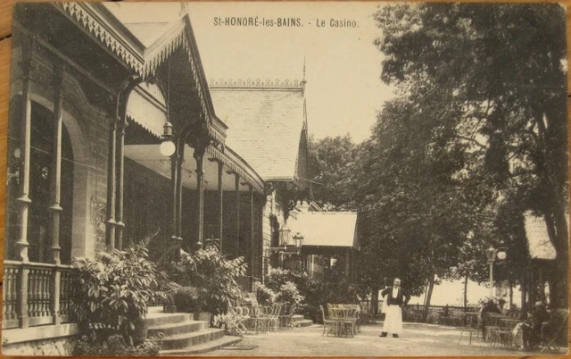 St. Honore les Bains, France 1922 Postcard: Le Casino