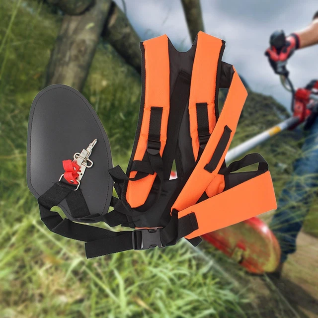 Arnet Pour Debroussailleuse Harnais Débroussailleuse Schwarzbau - Double Sangle Réglable, Rembourrée Double Sangle Professionnelle