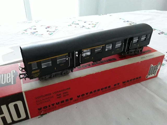Train Ho Wagon sncf  Voiture Voyageurs 1er 2eme Classe Modernisée Jouef ref 5103