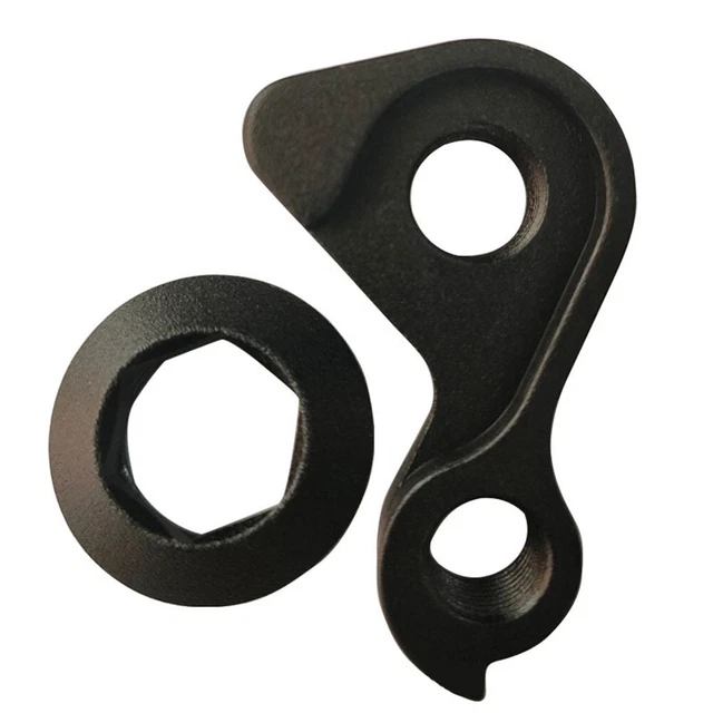 JoyousMall Patte de dérailleur arrière en alliage d'aluminium pour vélos GT y compris Alite, Avalanche, Chucker, DJ Series – Argent avec boulons