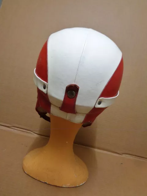 Ancien Casque en cuir de Moto  Mobylette Scooter  Collector Super Champion   . 2