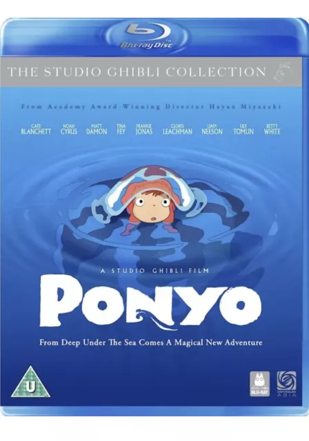 Ponyo Blu-ray DVD Region 2 - New, Sealed