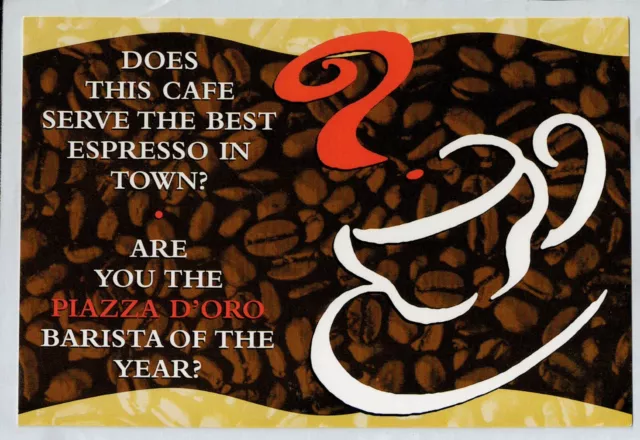 V03291 Australia Avant Card #3291 Piazza D'Oro Barista postcard