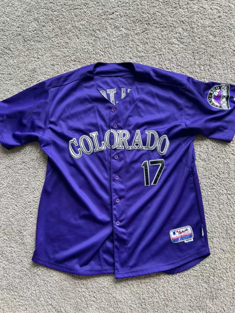 Colorado Rockies #17 Todd Helton Flex Base Men's Stitched Jersey