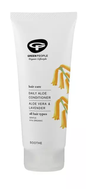 Green People Bio tägliche Aloe Conditioner - 200 ml (3er Pack)