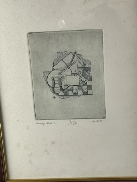 Incisione a bulino Ambrogio Nicolini