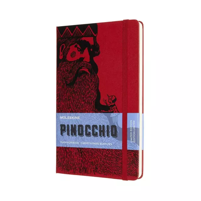 Moleskine, Limited Edition Notebook, Pinocchio Mangiafuoco, Lined Layout and Har