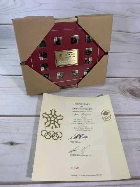 XV Olympic Winter Games Calgary 1988 Limited Edition Commemorative Set Dominion