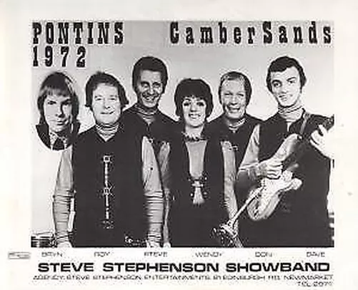 Steve Stephenson Showband Pontins Cambersands 1972 photograph UK 1972 Black and