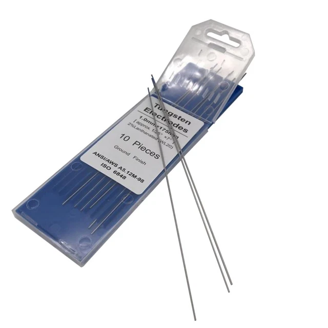 10 pz/1 sacchetto TIG elettrodi di saldatura tungsteno 2% lantanato WL20 tungsteno