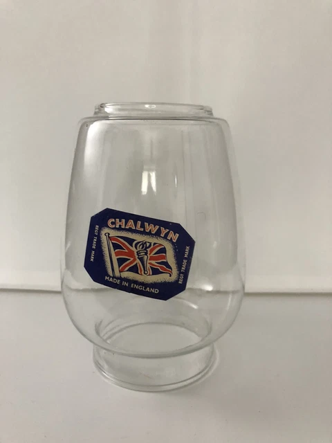 Vintage Chalwyn glass globe  For hurricane lantern.