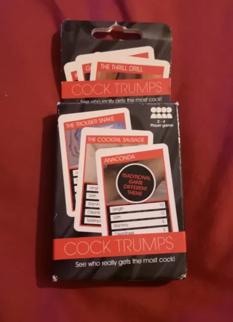 Adult 18+ explicit c*ck Top Trumps card game Ann Summers novelty funny gift
