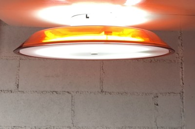 LAMPADA APPLIQUE VETRO DESIGN ANNI 70 ARTEMIDE FLOS LEUCOS 