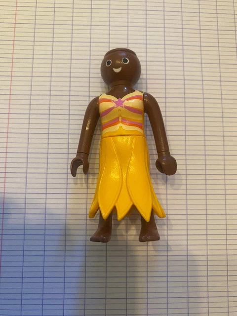 Figurine Playmobil Fée/Elfe Avec Ailes Jaunes Et Papillon - Série Inédite Quick - Neuf