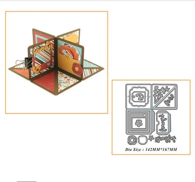 Metall-Stanzformen Set – Planken Design, Für Scrapbooking & Kartenbasteln, Präge-Schablone Metall-Stanzformen Set – Planken Design, Für Scrapbooking & Kartenbasteln, Präge-Schablone