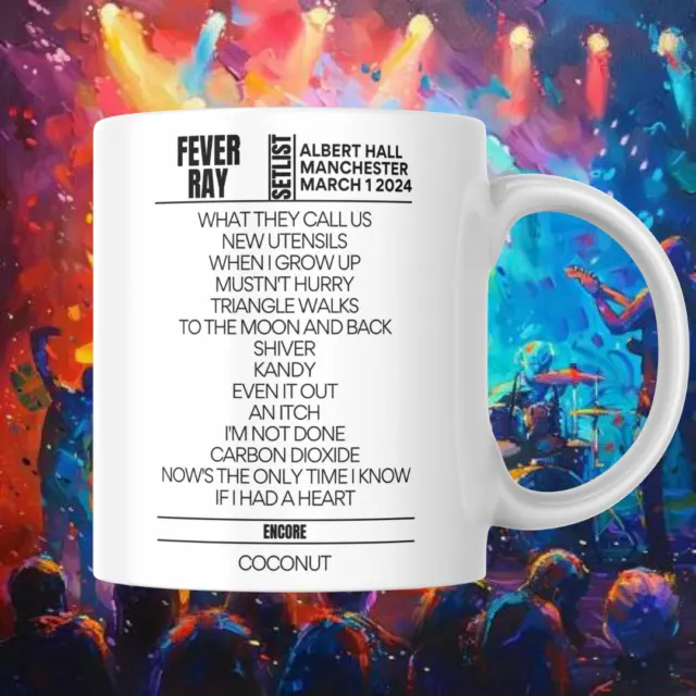 Fever Ray Albert Hall Manchester March 1 2024 Setlist Mug