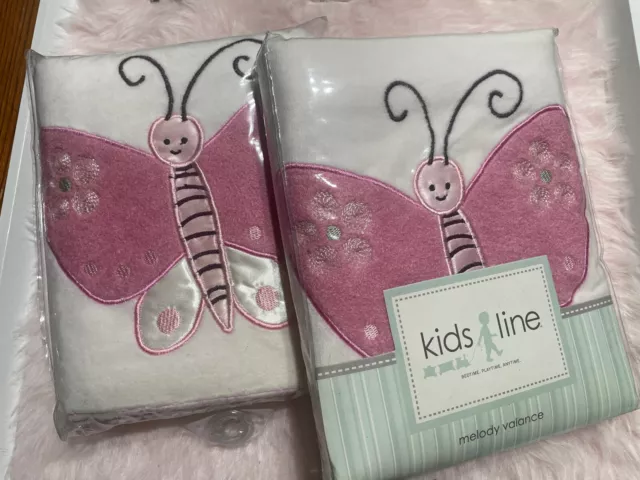 Lot of 2 New Kids Line Melody Window Valance 58in x 14 in (147 cm x 36 cm)