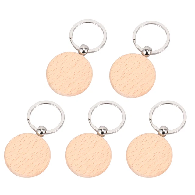 5 Pz Portachiavi Decorativo Legno Infinito Portachiavi Donna Intaglio