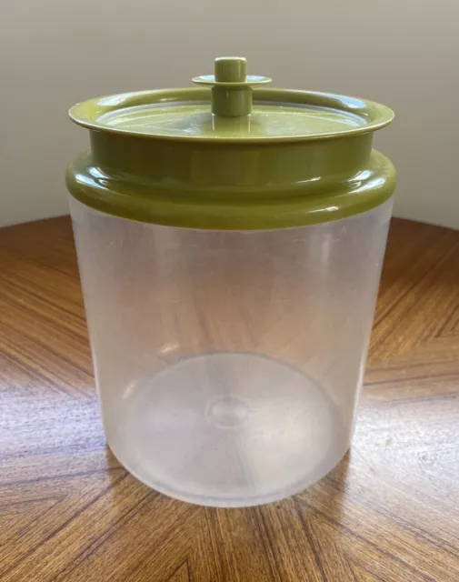 Vintage Tupperware Container Green With Press Seal Lid