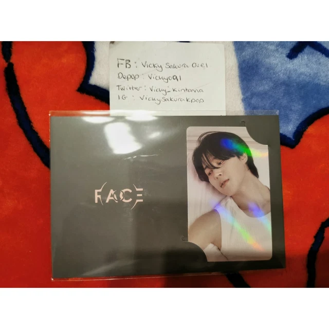 BTS JIMIN FACE Solo Album JPFC Edition Photocard & Photocard Holder POB
