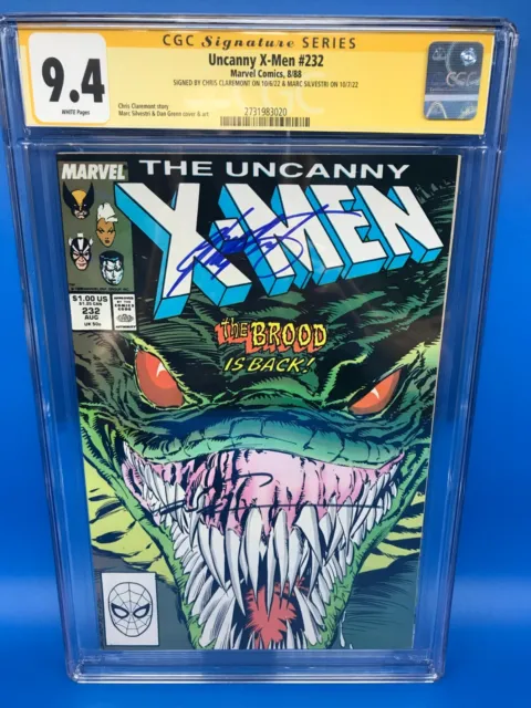 Uncanny X-Men #232 - Marvel - CGC SS 9.4 - Signed by Chris Claremont, Silvestri