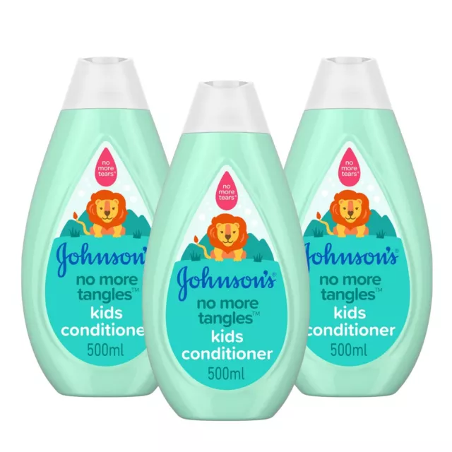 JOHNSON'S No More Tangles Kids Shampoo - 3 X 500 ml