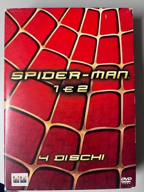 Cofanetto Box Dvd Spiderman Spider Man 1 E 2 Tobey Maguire Edizione 4 Dischi ☆