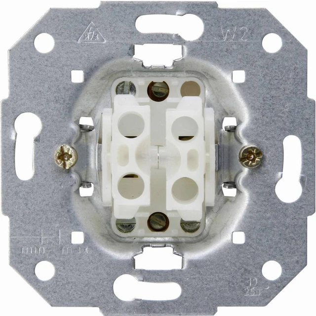 Kopp Insert Bouton-poussoir pour stores HK05, HK 07 aluminium 503900005