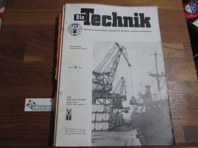 DIE TECHNIK HEFT 3 1955 Kammer der Technik Berlin (Hrsg.) EUR 9,40