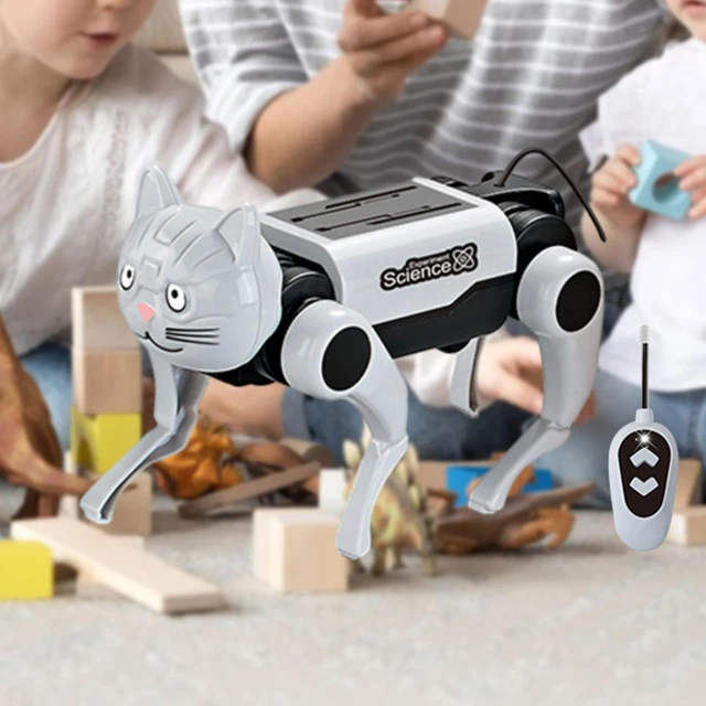 Manolyee Jouet Chien Robot Télécommandé Jouet Intelligent Chiot pour | Robot Chiot Intelligent à Huit Roues pour Intérieur et Extérieur, Jeux d