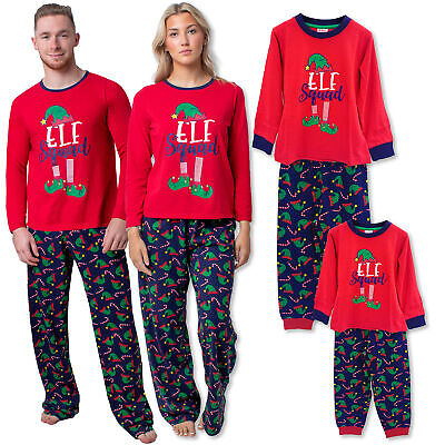 Family Matching Adult Kids Christmas Pyjamas Xmas Nightwear Loungwear Pjs Set