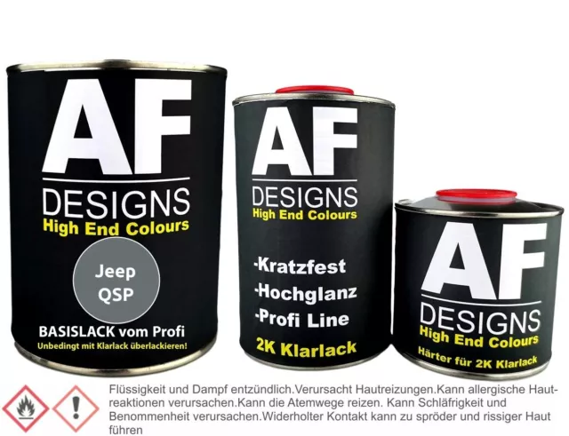 Autolack für Jeep QSP Dark Silver Metallic 1,25L Klarlack Set