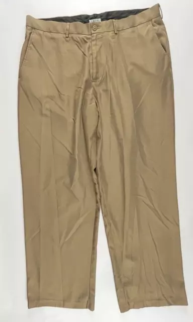 IZOD Golf Brown XFG Lightweight Casual Chino Pants Trousers Men's W38" L30"