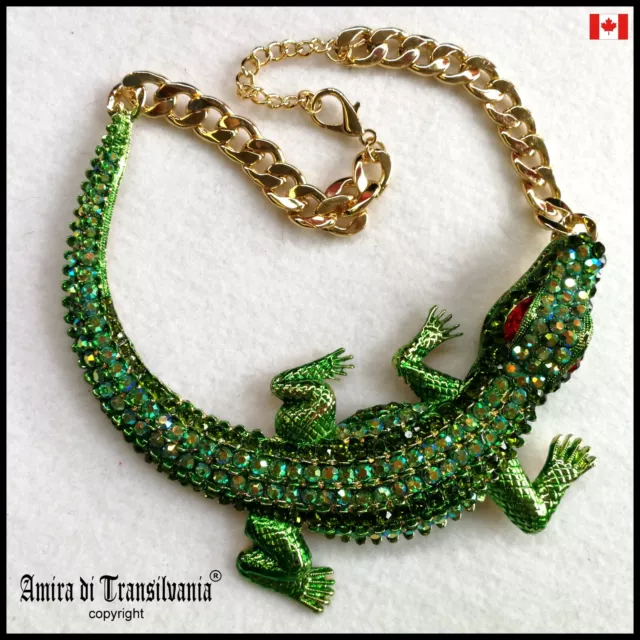 fashion jewelry woman jewel necklace collier choker jewellery design crocodile