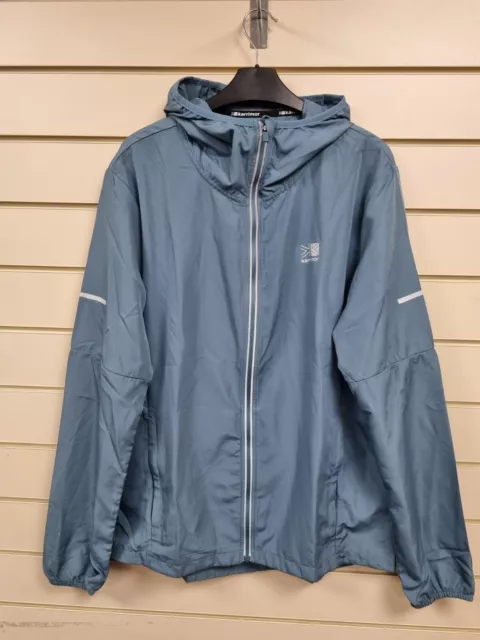 Men's Karrimor Run Lightweight Jacket. Size L. Blue/Green. VGC