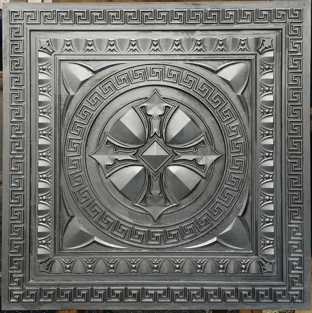 Ceiling tiles Faux tin artistic decor cafe bar saloon wall panels PL01 10pcs/lot
