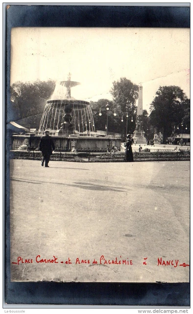 54 NANCY - CARTE PHOTO - place carnot et de l'academie