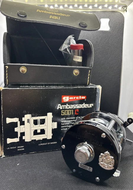 ABU AMBASSADEUR 5001C Vintage Fishing Reel 1987-88 Model 277g