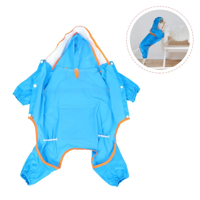 Dog Poncho Jacket Pet Raincoat Lightweight Hoodie Reflective Jacket Adjustable