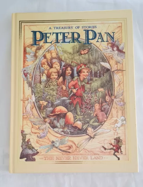 A Treasury of Stories Peter Pan Illustrated Hardcover Book Nursery Rhymes