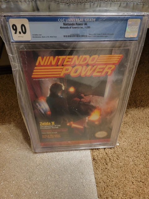 CGC 9.0 RARE Nintendo Power Magazine #4 Legend of Zelda 2 Adventure of Link