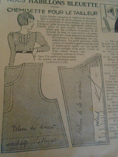 Patron Ancien N°7+8 La Poupée Modèle - Blouse à La Russe & Chapeau Avril 1865, Reproduction Vintage
