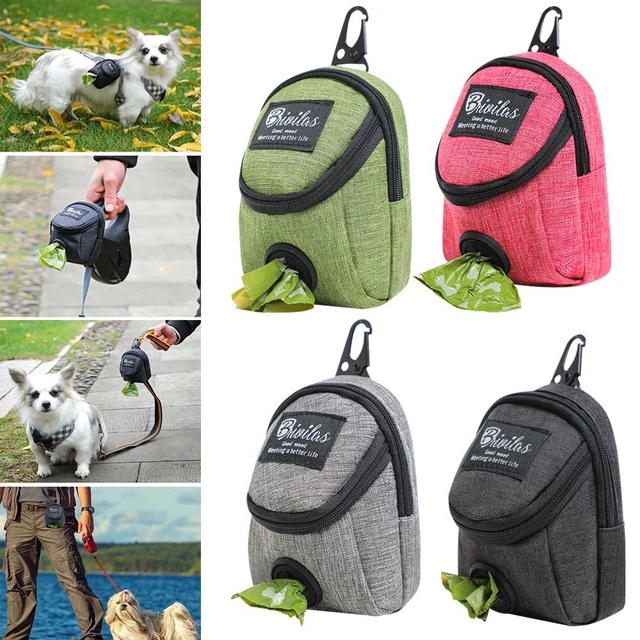 Bolsa de desechos para mascotas dispensador bolsa de golosinas para perros bolsa de caca soporte bolsa de entrenamiento para perros