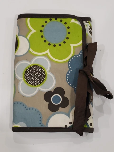 Thirty One Fold-And-Go Personal Organizer W/ Notepad in Floral Print NWOT