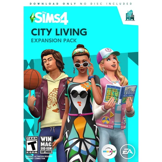 The Sims 4 City Living (PC / Mac) (Code In Box) - NEW - FREE P&P