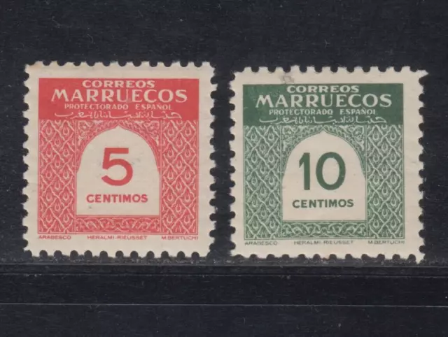 Marruecos Spanish Morocco 1953 Nuevo Mint Mnh Edifil 382-383 Scott 323-324